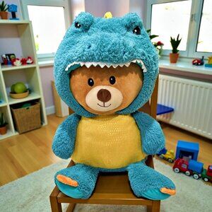 Spark Create Imagine Teddy Bear in Dinosaur Costume Plush 19 inch Stuffed Animal